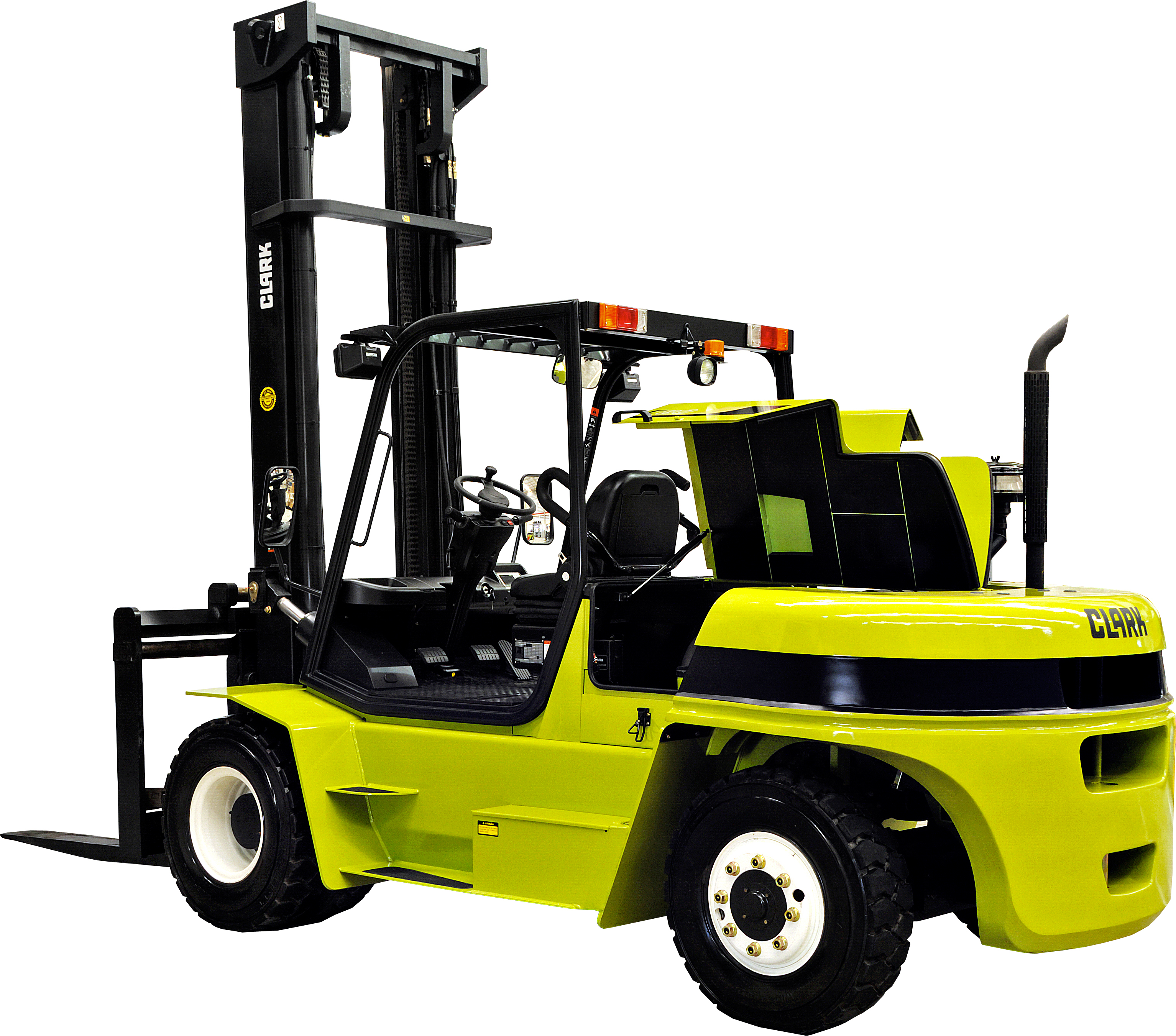 Empilhadeira Clark heavy duty em operação industrial